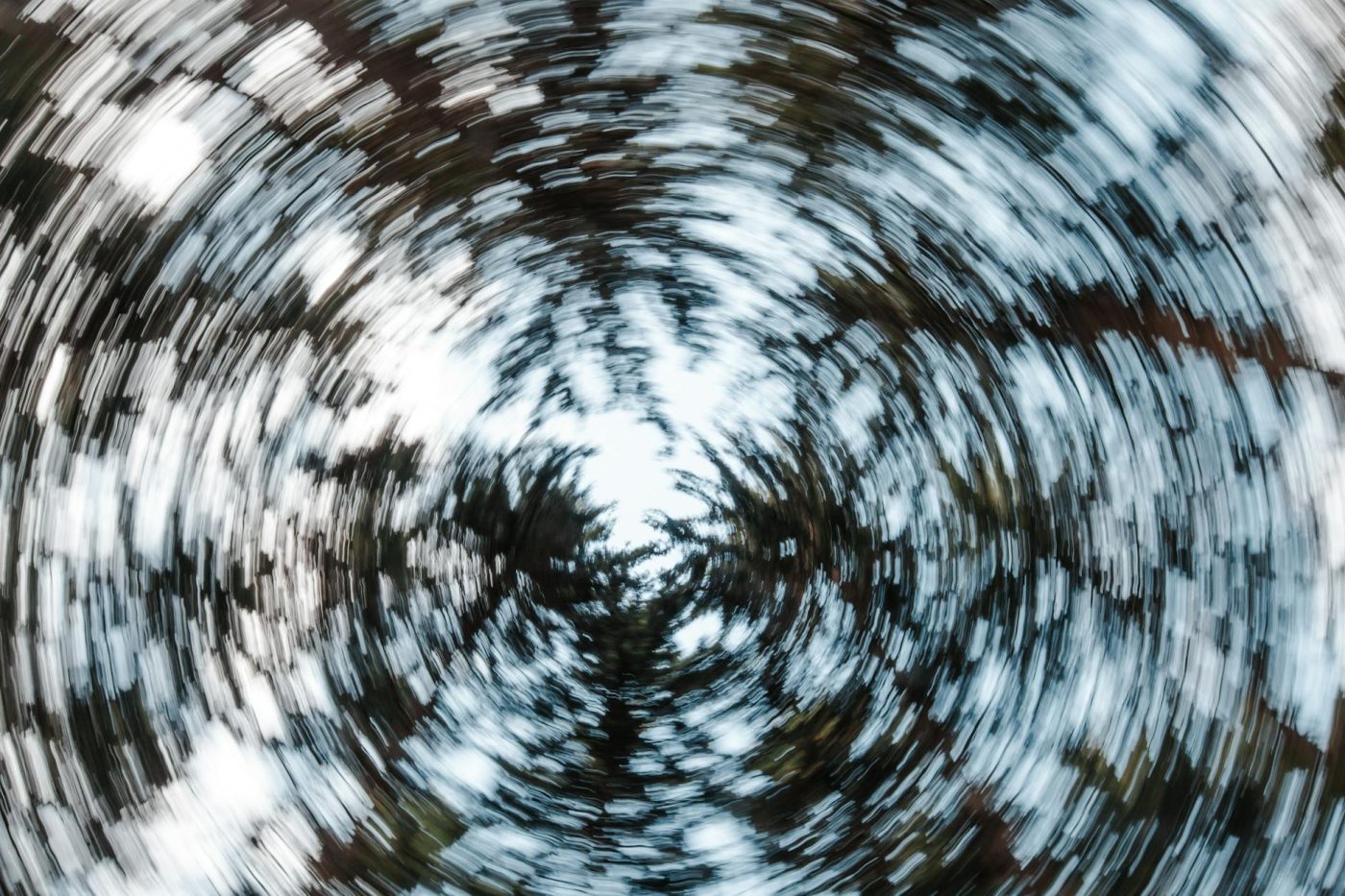 abstract photo in spherical motion